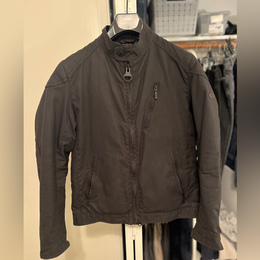 Barbour Waxed Motorcycle Jacket - Small